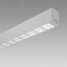 Büro Deckenleuchten länglich Pendelleuchte LED Büroleuchte weiß, Regent, Channel S Up Boost LED