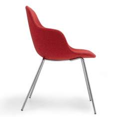 Besucherstuhl rot Besucherstühle Konferenzstühle Cafeteria Stühle, offecct, Palma Meeting