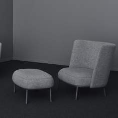 Sessel grau Lounge  Loungemöbel Set  offecct, Shift High