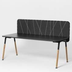 Pinnwand Schreibtischaufsatz schwarz Tisch-Organisations/Trennwandsysteme, Neudoerfler, MyMotion  Pinnwand