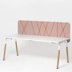 Pinnwand Schreibtischaufsatz rosa Tisch-Organisations/Trennwandsysteme, Neudoerfler, MyMotion  Pinnwand