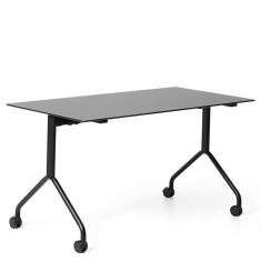 Klapptisch fahrbar grau mit Rollen, Hiller, FX table
