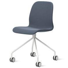 Lehnstuhl auf Rollen Konferenzstuhl blau Konferenzstühle Skandiform, Timeout