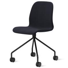 Lehnstuhl auf Rollen Konferenzstuhl schwarz Konferenzstühle Skandiform, Timeout