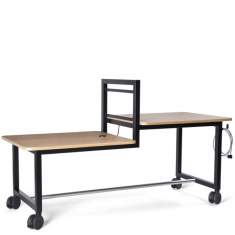 Schreibtisch auf Rollen Sitzhöhen rollbare Schreibtische modern Büromöbel schwedisches Design Materia, Vagabond Duo