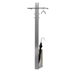 Wandgarderobe Edelstahl Garderobe, D-Tec, Mister T
