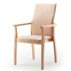 Stuhl Holz beige Rosconi Objektmöbel - Rondo Hochlehner