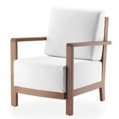 Loungesessel weiß Sessel Holz Clubsessel Lounge Loungemöbel Rosconi Rondo