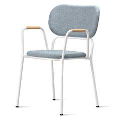 Besucherstuhl grau Besucherstühle Konferenzstuhl Cafeteria Stuhl Skandiform Soft Top