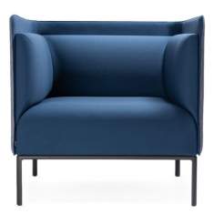 Stoff gepolstert blau Sessel Materia Crest Stenberg Mattias