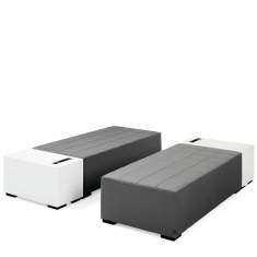 Modular grau Sitzinsel Monolog Bank Materia