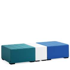 Modular blau Sitzinsel Monolog Bank Materia