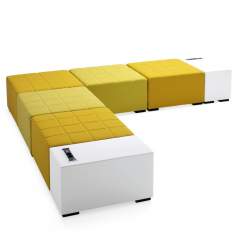 Modular gelb Sitzinsel Monolog Bank Materia