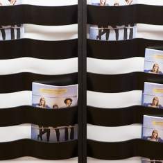 Vågspel magazine holder Prospektständer schwarz