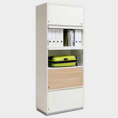 Schliessfachschrank Lockerschrank Holz Lockerschränke weiß Schliessfachschränke Schließsystem mit Zahlenschloss Schlüssel Karte, integriert WINI WINEA MAXX