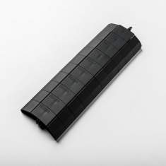 Untertischkannal schwarz aus Kunstoff EVOline WireLane