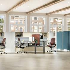 Trennwände Raumteiler Trennwand Büro Stellwand Büro grün Steelcase Divisio Acoustic Screen Freistehender