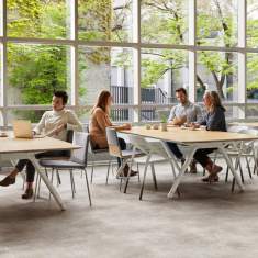 Flexible Konferenztische Büro Konferenztisch Holz rechteckig  Cafeteria Büromöbel Coalesse Potrero415