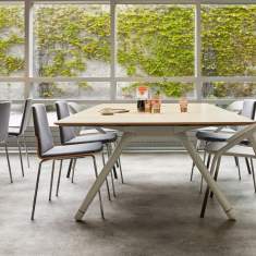 Flexible Konferenztische Büro Konferenztisch Holz Cafeteria rechteckig Büromöbel Coalesse Potrero415