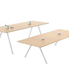Flexible Konferenztische Büro Konferenztisch Holz rechteckig Büromöbel Coalesse Potrero415