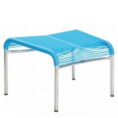 blau Hocker Embru Altorfer Lounge Hocker
