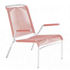pink Sessel Rundstahlrohr Embru Altorfer Lounge Sessel