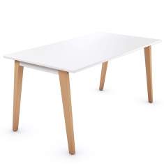 Design Schreibtisch weiß Arbeitstisch Büro Designer Schreibtische holz get together wood sedus