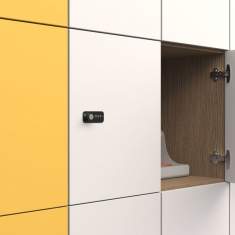 Büroschränke Holz Büroschrank abschließbar Lockerschränke  Schließfachschränke