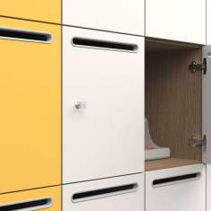 Büroschränke Holz Büroschrank abschließbar Lockerschränke  Schließfachschränke