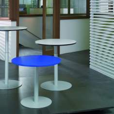 Cafeteria Tisch Bistrotisch Rund Stehtisch Konferenztisch klein blau Novex Kongress