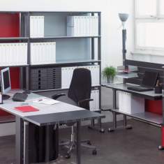 Schreibtisch Holz Rundfuss Büro Schreibtische Novex MECONO Tisch