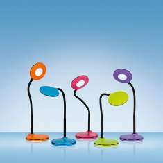 farbige Tischleuchten Schreibtischlampe LED Schreibtischlampen modern Tischlampen LED Styro Hansa LED Splash