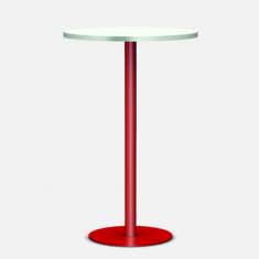 Stehtisch Cafeteria Tisch rund Stehtische Hochtisch weiß rot Zmep STELLE ZR-H
