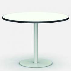 Besprechungstisch Rund Cafeteria Tisch Konferenztisch Büro weiß Zemp STELE ZR