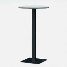 Rundtisch Besprechungstisch eleganter Hochtisch Cafeteria Konferenztisch weiß Zemp STELE ZQ-H