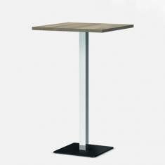 Quadratisch Besprechungstisch eleganter Hochtisch Cafeteria Konferenztisch Holz Zemp STELE ZQ-H