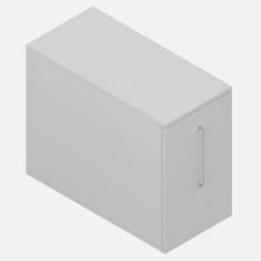 Sideboard Schublade grau Zemp OPTIMO Auszugsschrank
