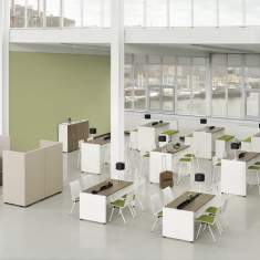 Flexible Konferenztische Büro Konferenztisch Büromöbel weiß NET.WORK.PLACE BESPRECHUNGSTISCHE
