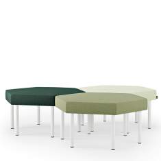 Hocker grün Polsterhocker Modulare Sitzelemente Sitzinseln, Kinnarps, Trixagon Stool