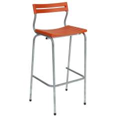 Barhocker rot Barstuhl Kunstoff Gestell feuerverzinkt moobel BARmax