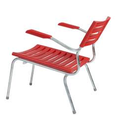 Gartensessel rot Sessel Stuhl tief Gestell feuerverzinkt Moobel EASYmax