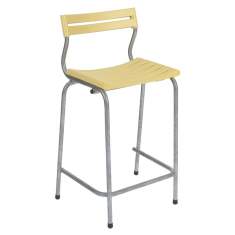 kleiner Barhocker gelb Barstuhl Kunstoff Gestell feuerverzinkt moobel BARmax small