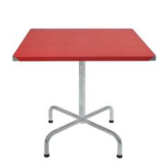 Bistrotisch klappbar rot Bistrotische Gartentisch mit X-Fuss moobel Nostalgy Bistro eckig