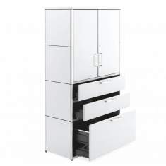 Büroschrank weiß büro schrank | modular  Embru, eQ Schrankmodul