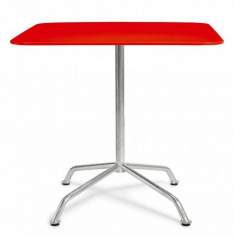 Konferenztische rot Konferenztisch, Embru, Haefeli Gartentisch quadratisch