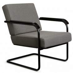 Clubsessel grau Loungesessel mit Armlehnen Loungemöbel, Embru, Moser Fauteuil Modell 1435