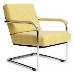 Clubsessel gelb Loungesessel mit Armlehnen Loungemöbel, Embru, Moser Fauteuil Modell 1435