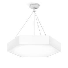 Akustik Pendelleuchten Design Pendelleuchte modern Bürolampe Hexagonal weiß  LED XAL HEX-O