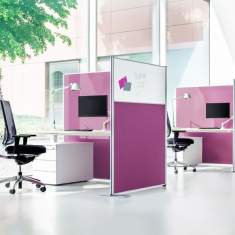Trennwände violett Raumteiler Akustik Trennwand Büro Stellwand Büro REISS Calo 42