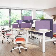 Schreibtisch Sichtschutz violett Trennwände Raumteiler Trennwand Büro Stellwand Büro Steelcase Divisio Lateral Screen